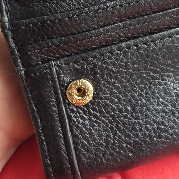 Tory Burch Black Wallet with Gold Logo - Picture 4 of 11